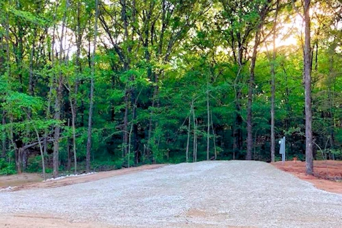 An RV campsite